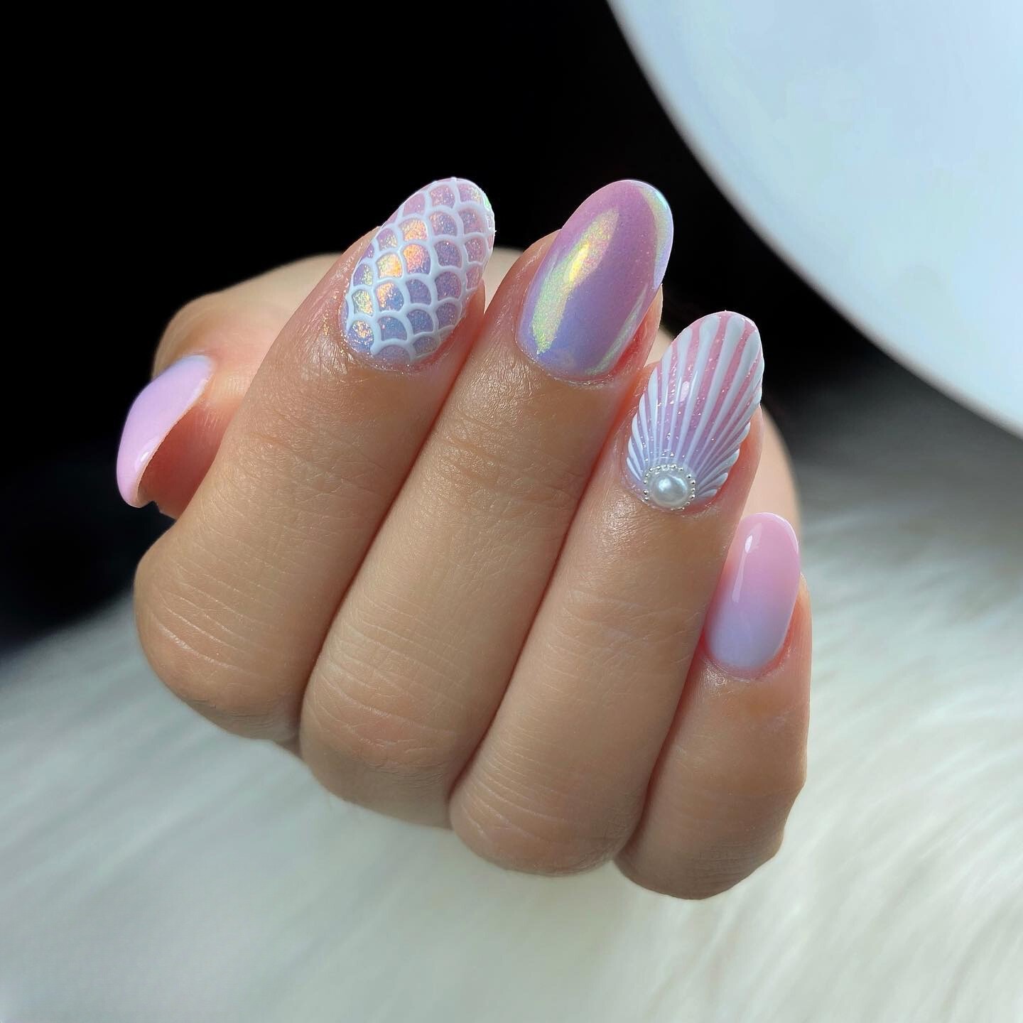 Soft Pastels and Mermaid Scales