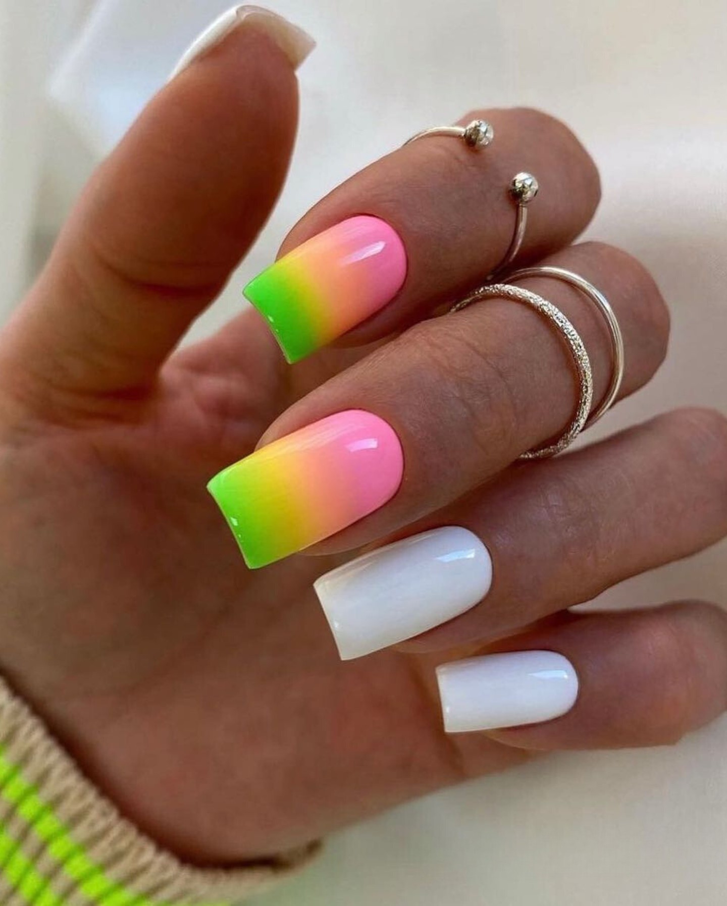 Neon Ombre: A Splash of Color