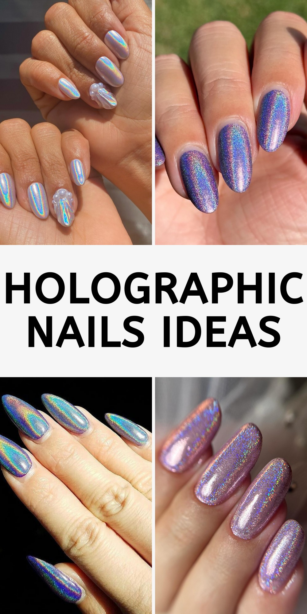 Ocean Depths Holographic Nails