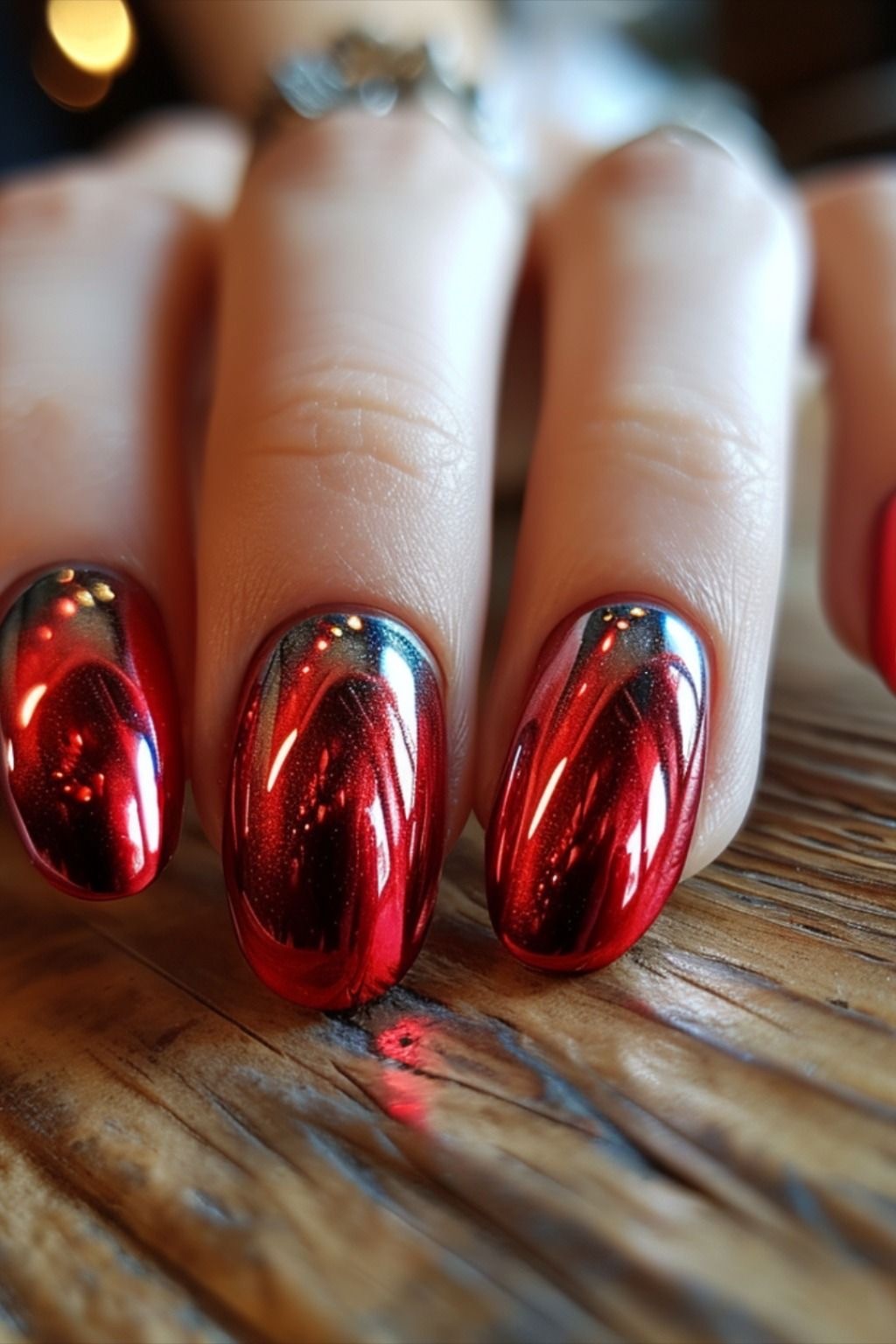 Casual Chic Meets Red Chrome