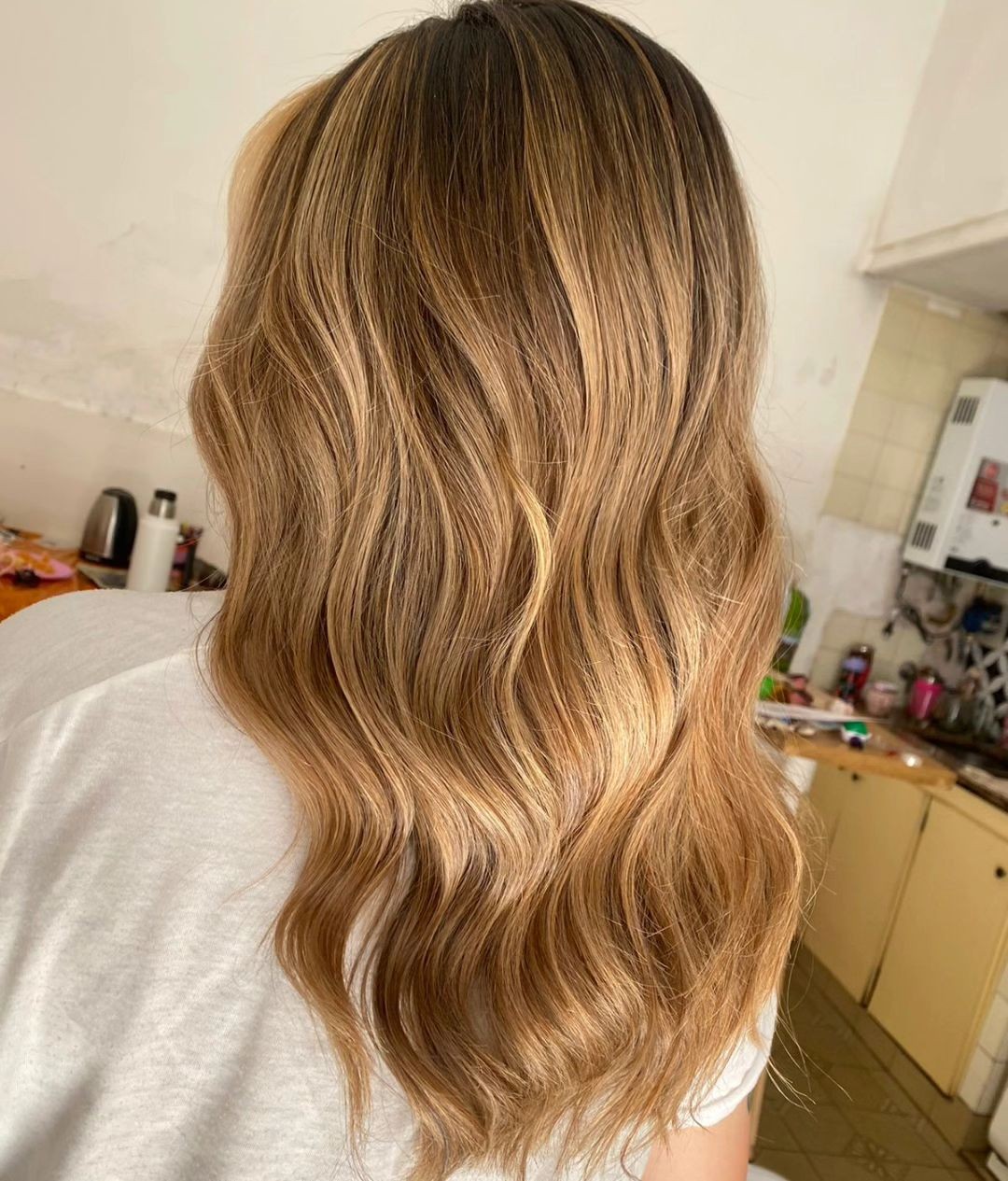 Honey Blonde Soft Waves