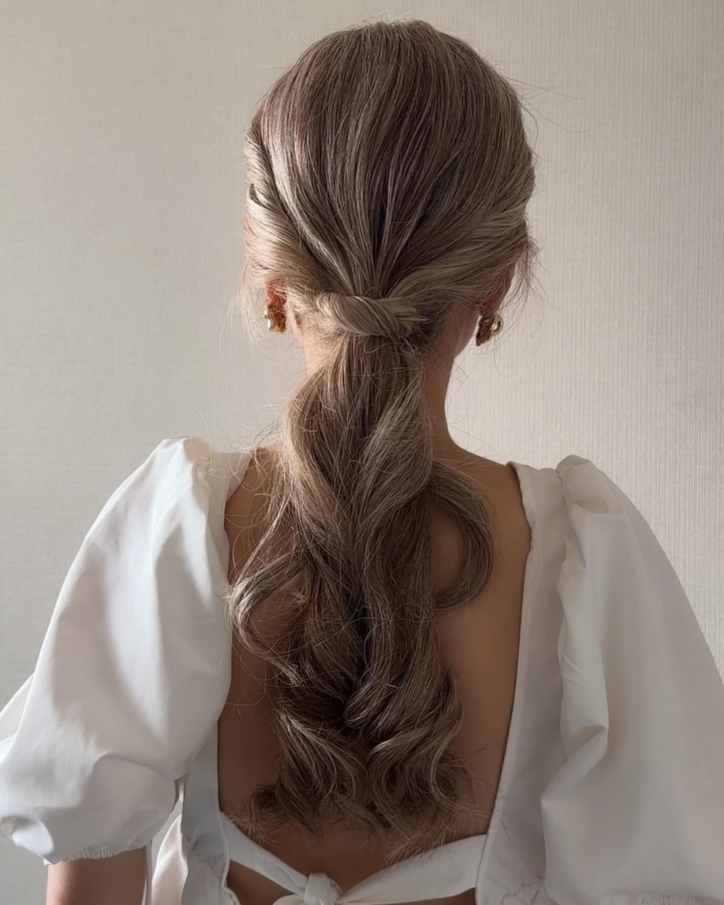 Twisted Low Ponytail