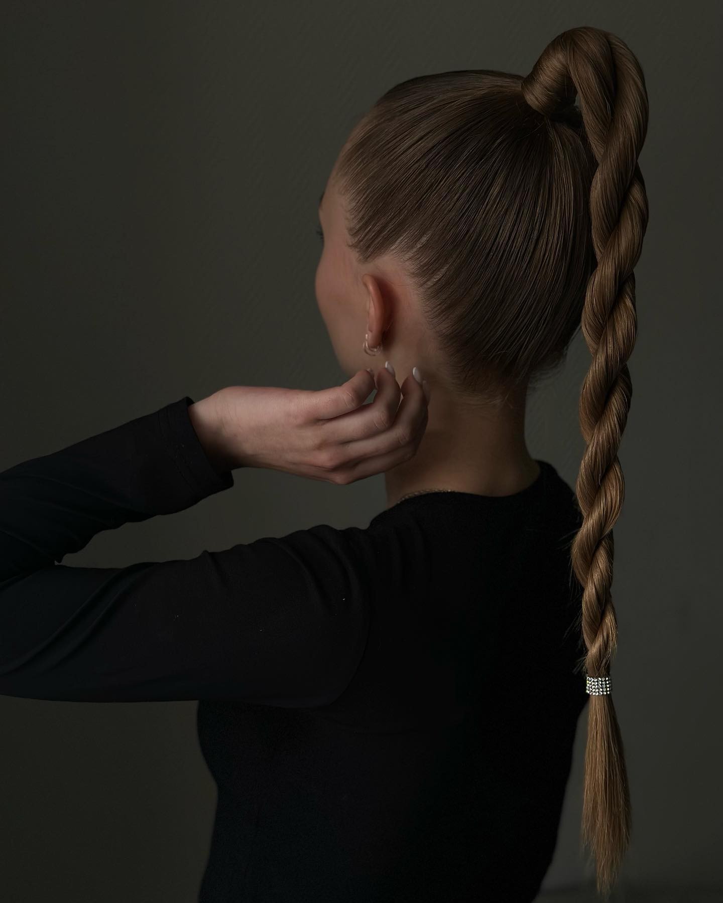 High Twisted Ponytail