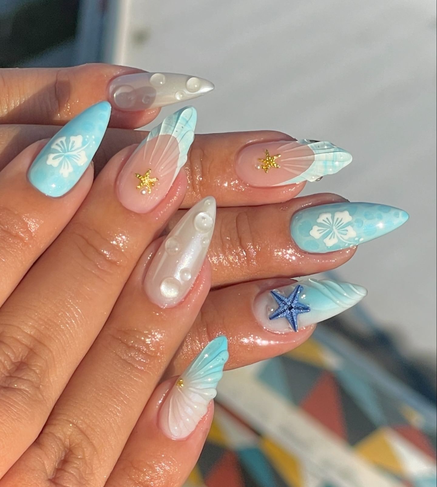 Frosted Winter Wonderland Nails