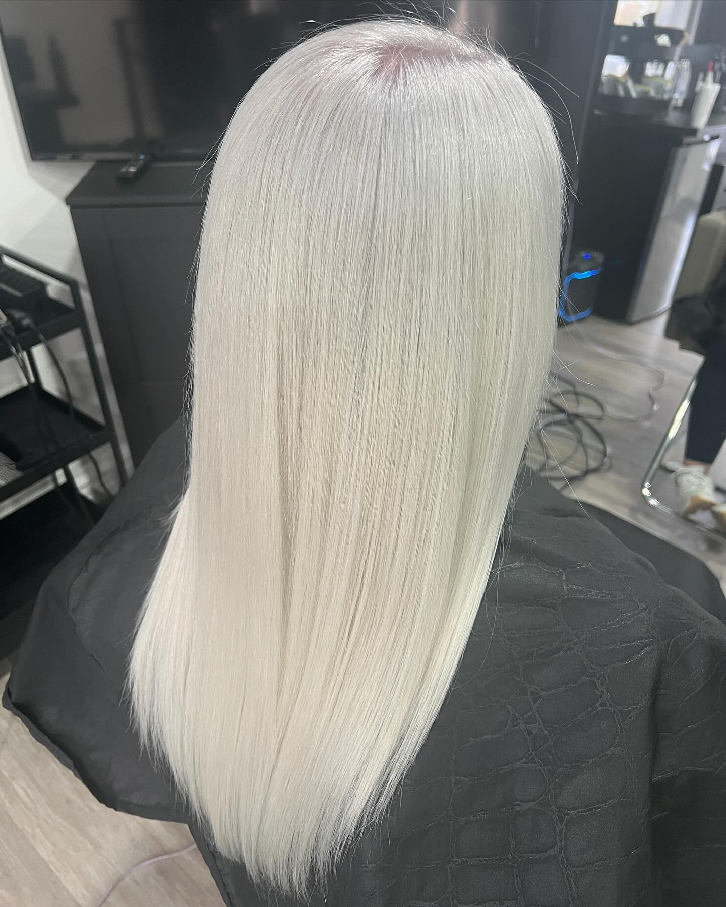 Icy Elegance in Sleek Straightness