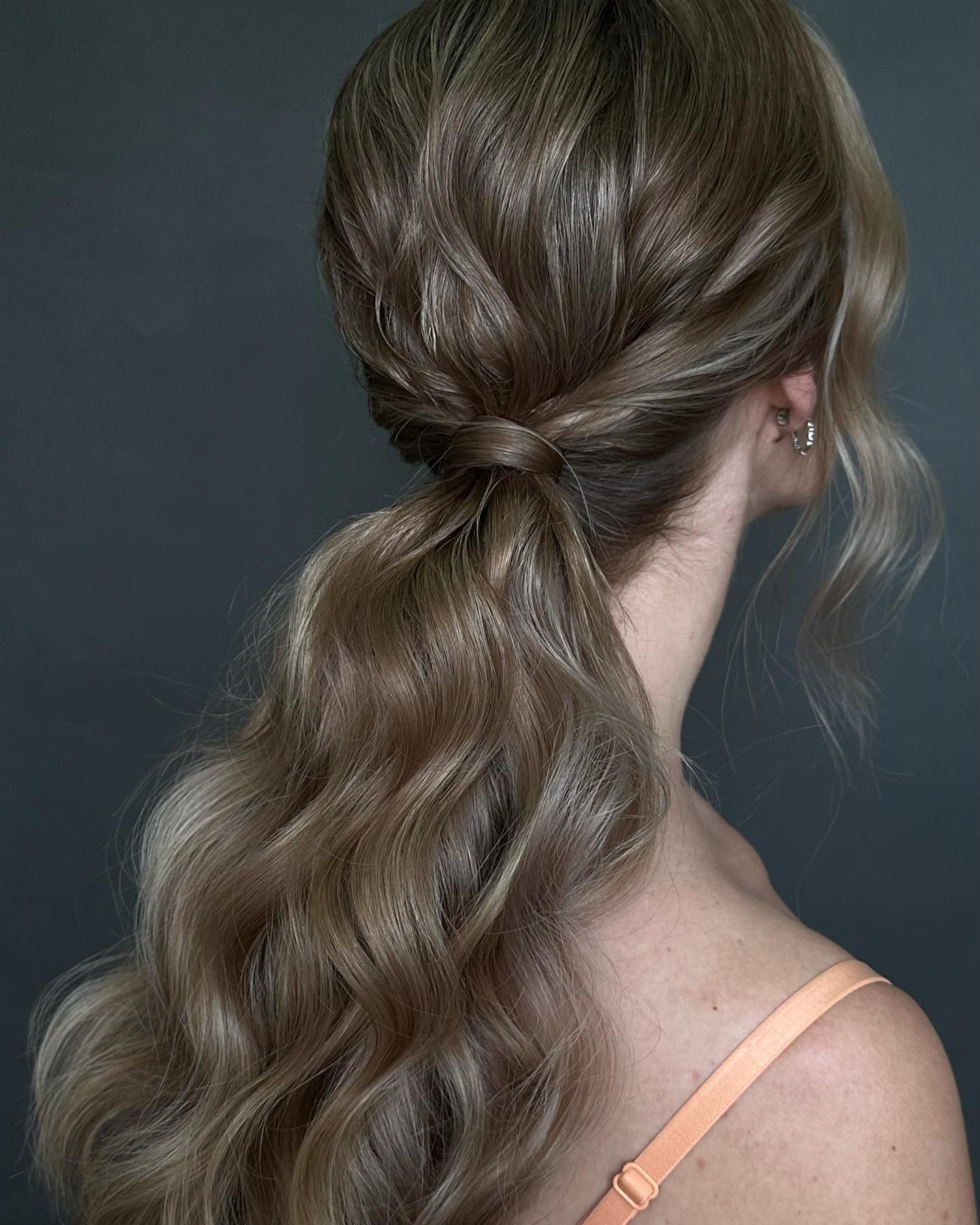 Loose Twisted Ponytail