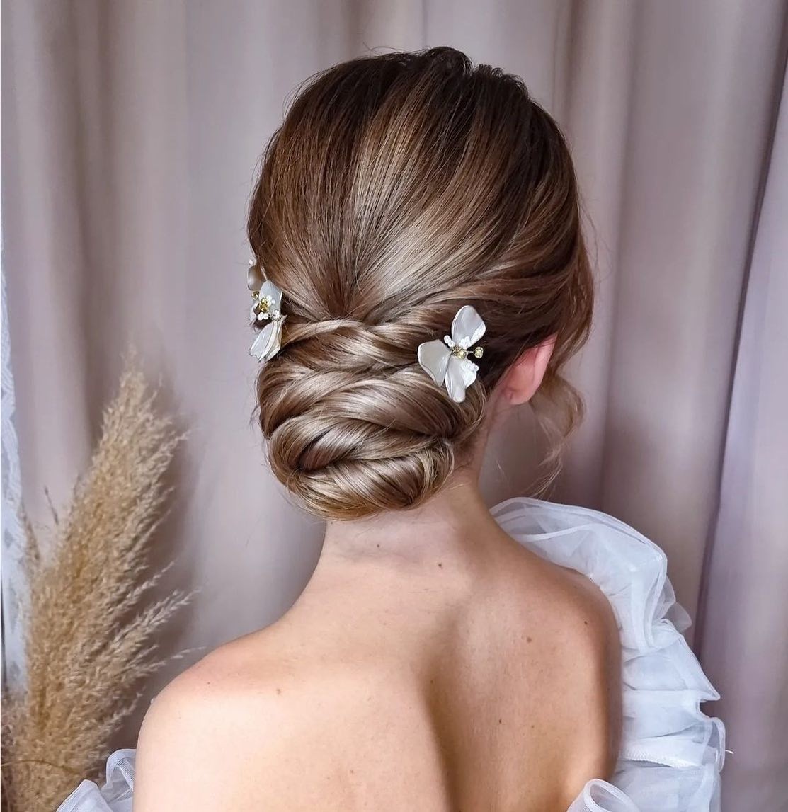 Pearl and Crystal Side Headpiece