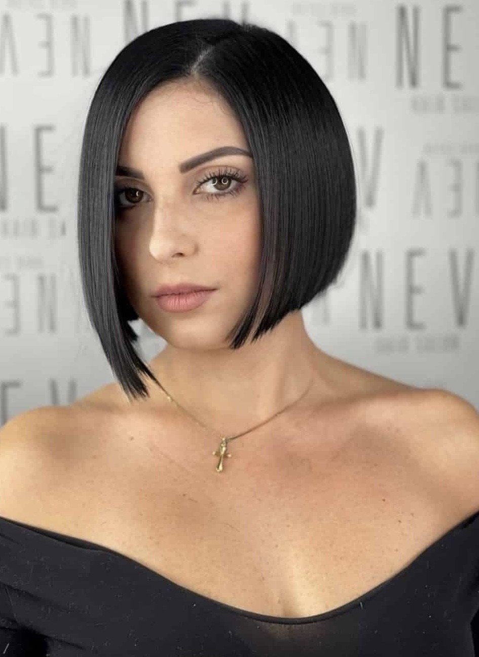 The Sleek and Dark Bob