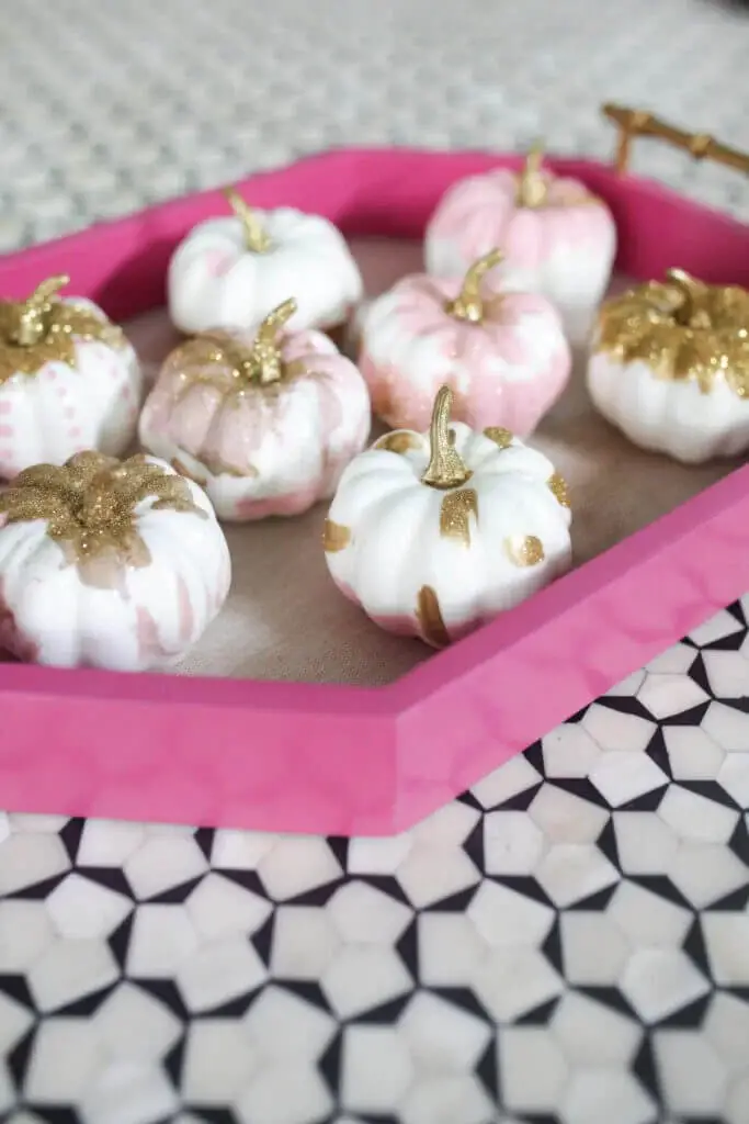 Simple DIY Glitter Sparkling Pumpkins