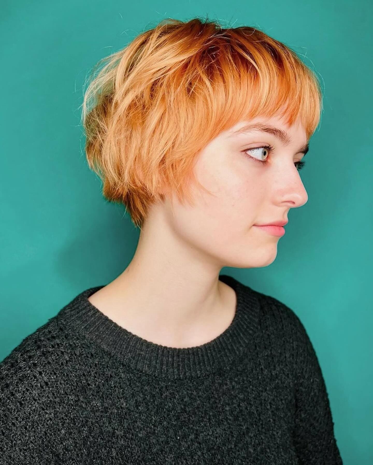 Curly Confidence: Short Shag for Spirited Locks