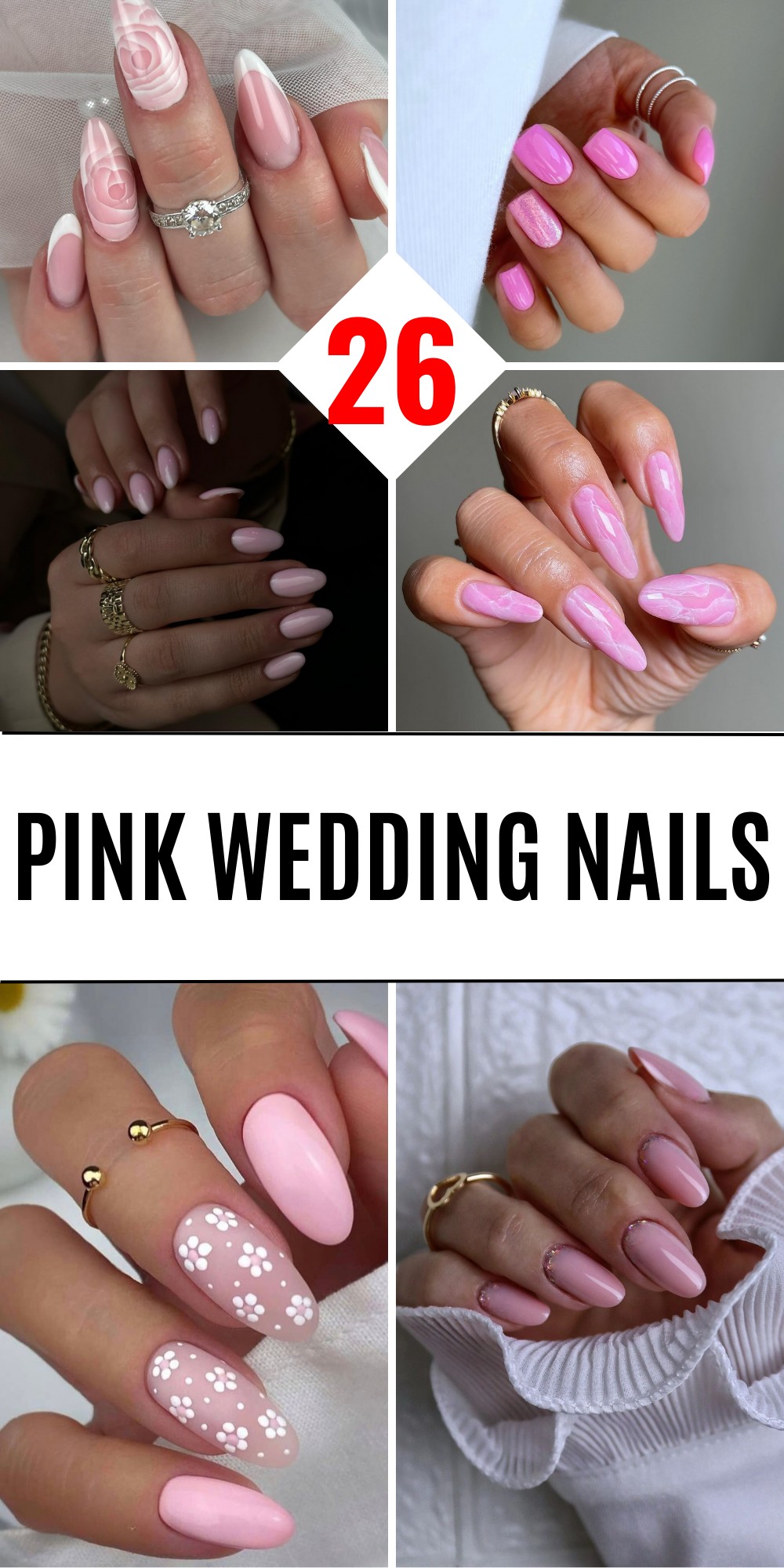 Blush Pink with Glitter Accent