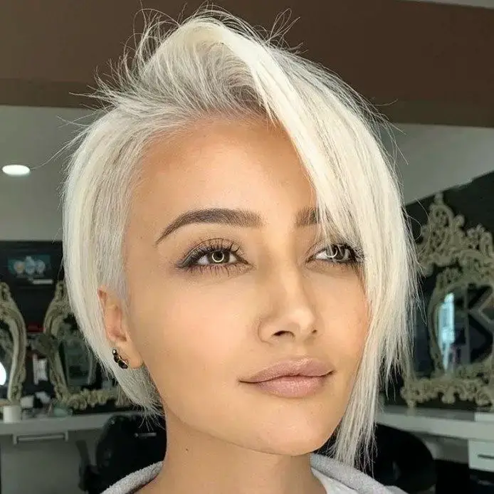 The Platinum Sleek Pixie