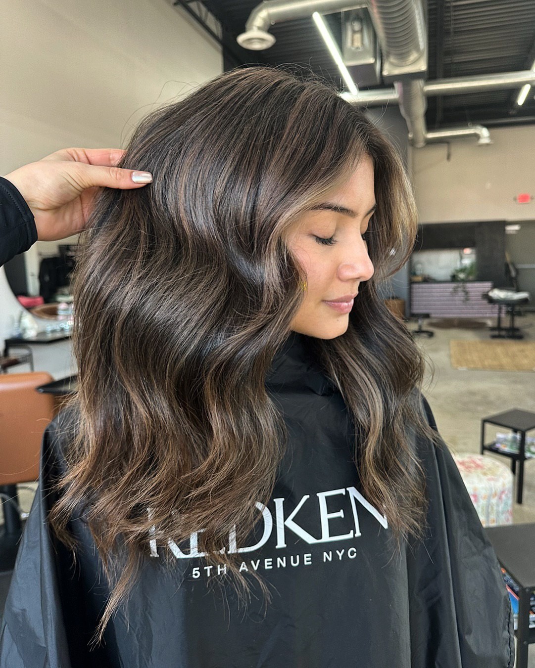 The Caramel Ombre Wave: A Fluid Mixture of Tones