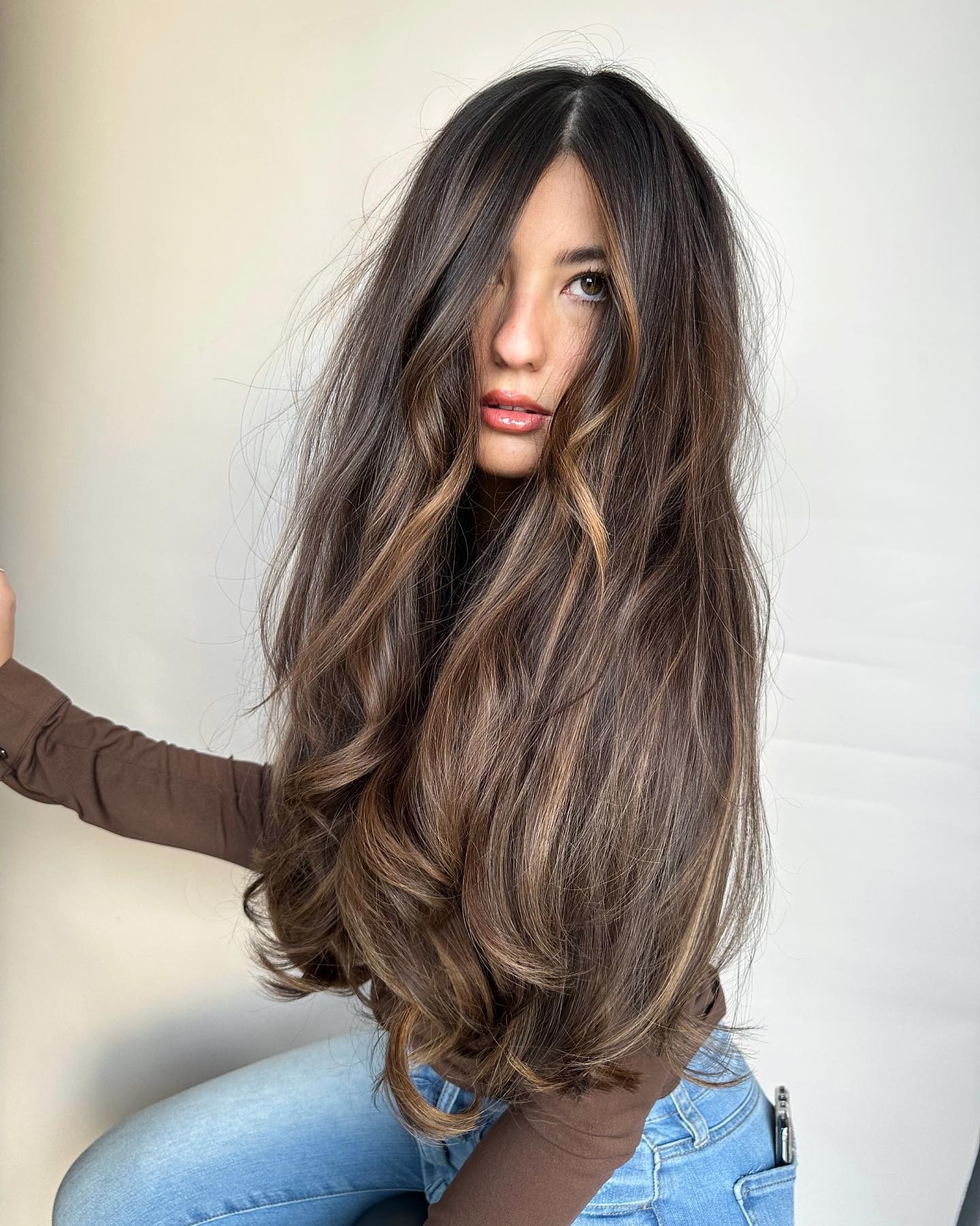 Long, Voluminous Waves with Highlights