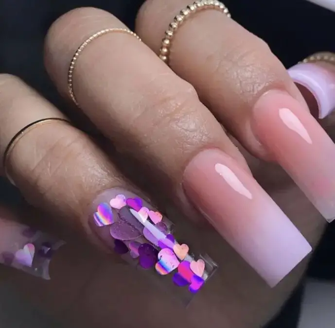 Romantic Confetti Ombré