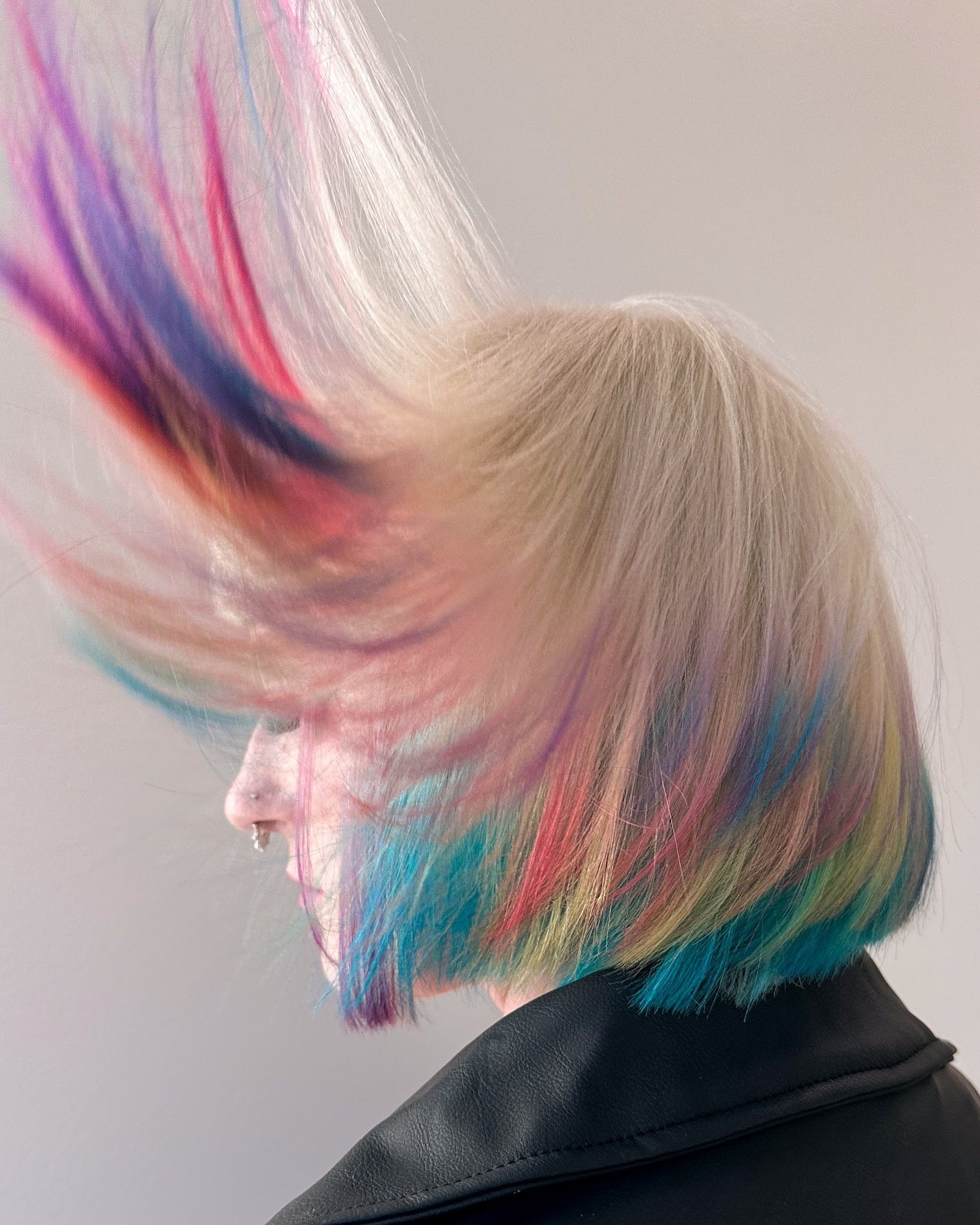 Prismatic Pixie: The Short Hair Rainbow