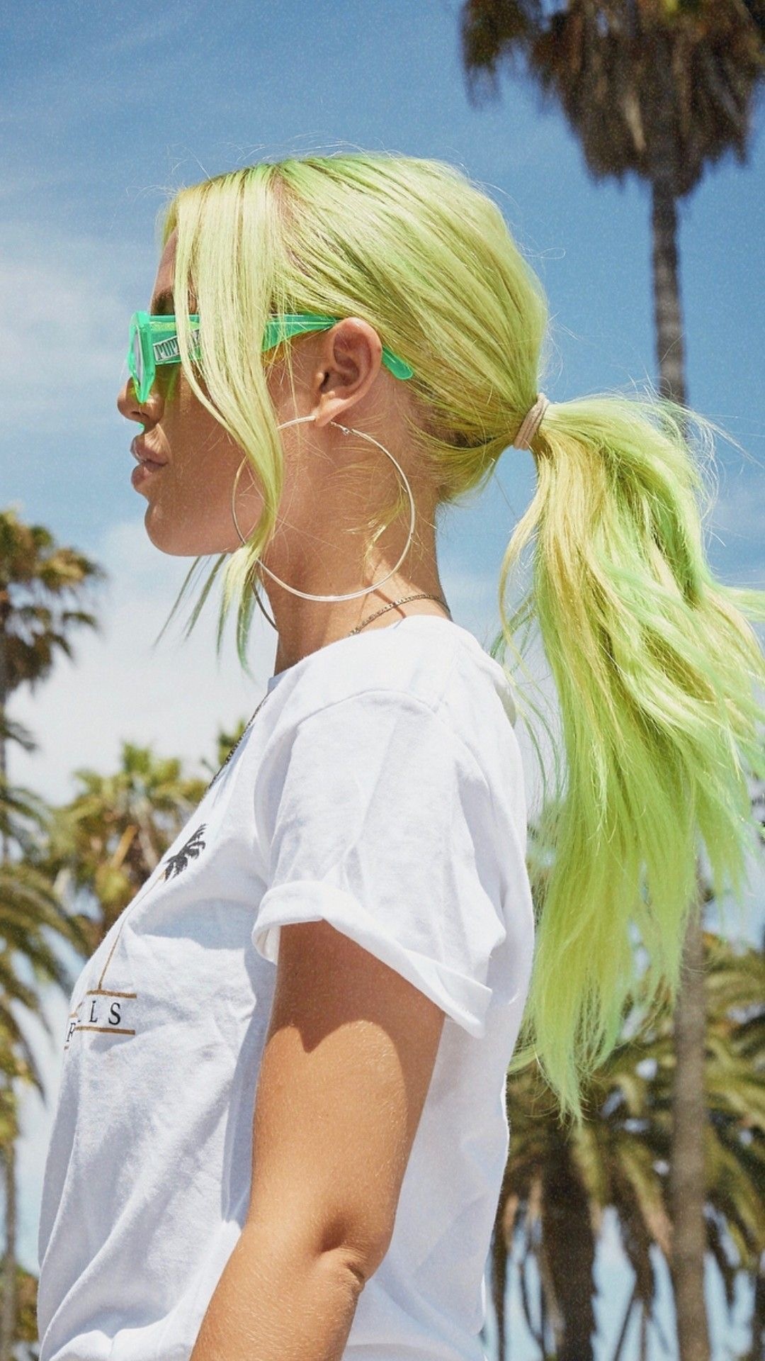 Mint Green Ponytail