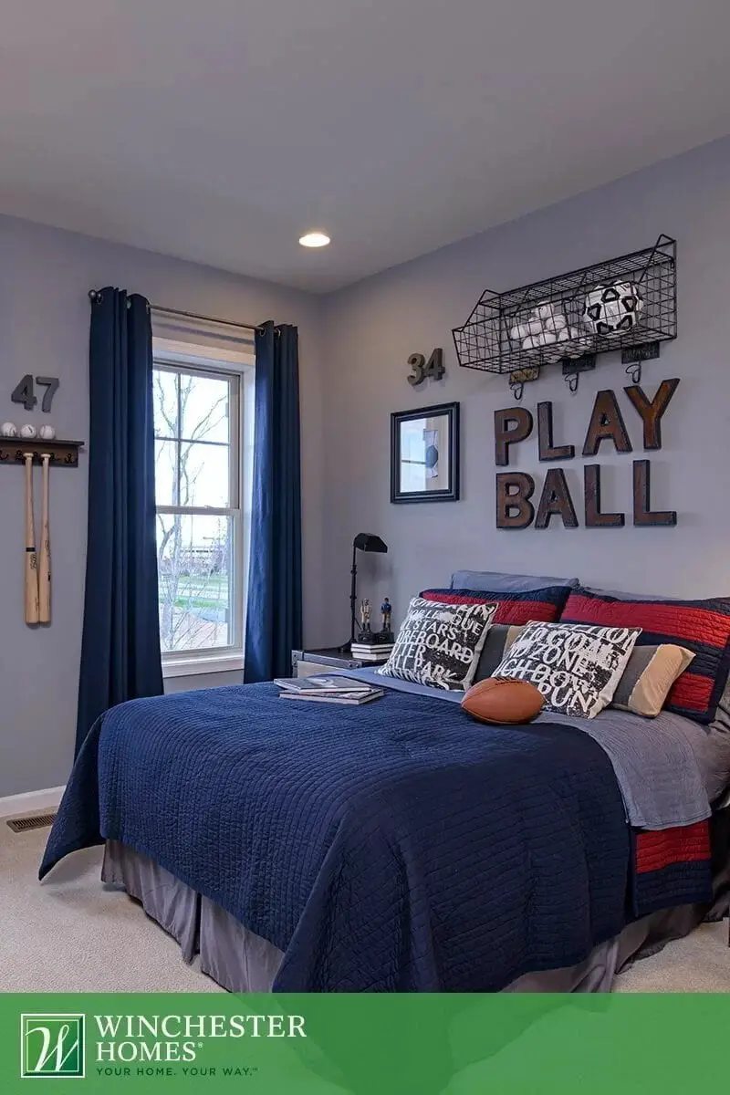 Play Ball Sport Teenage Boy Room Theme