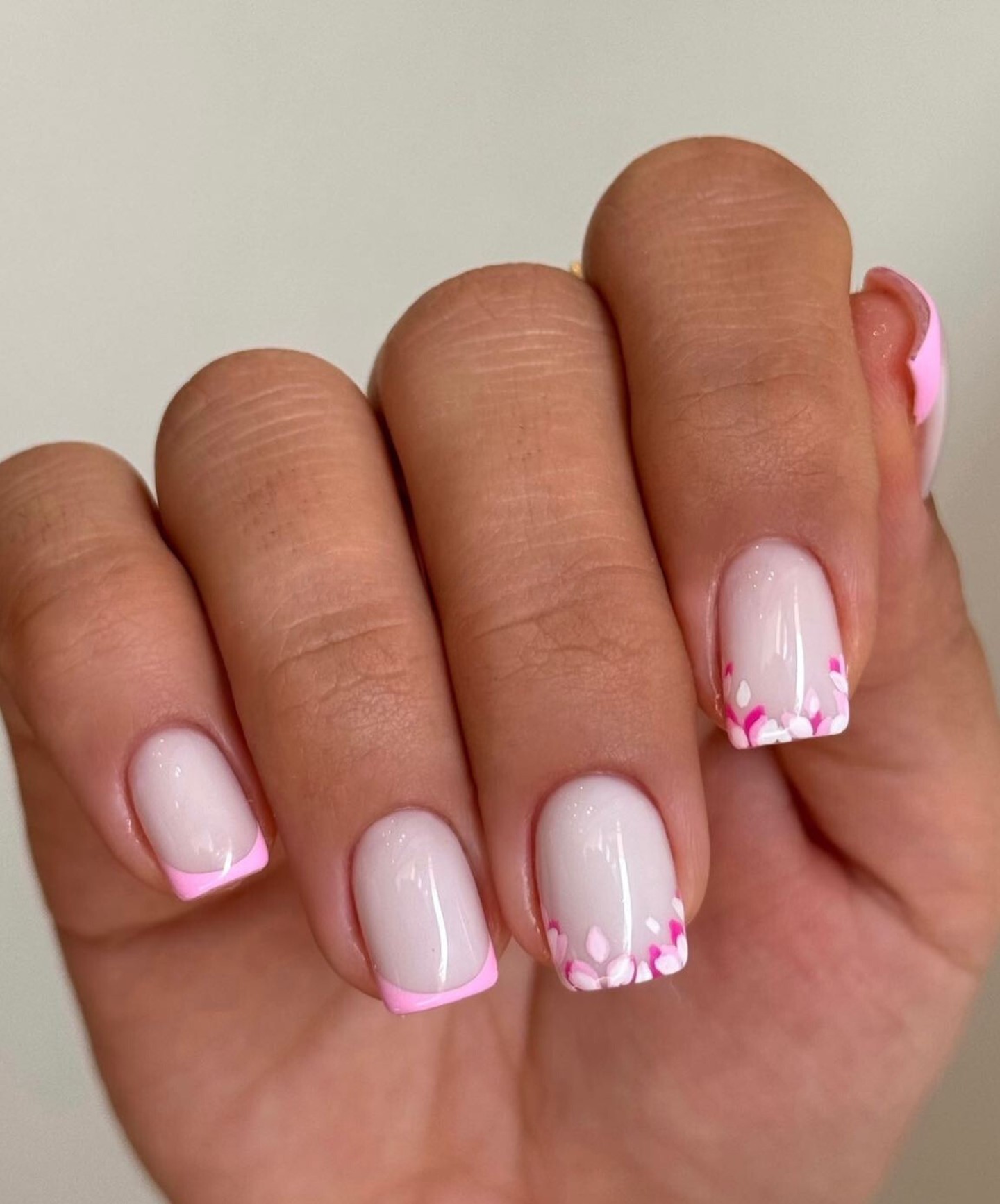 Floral French Tips