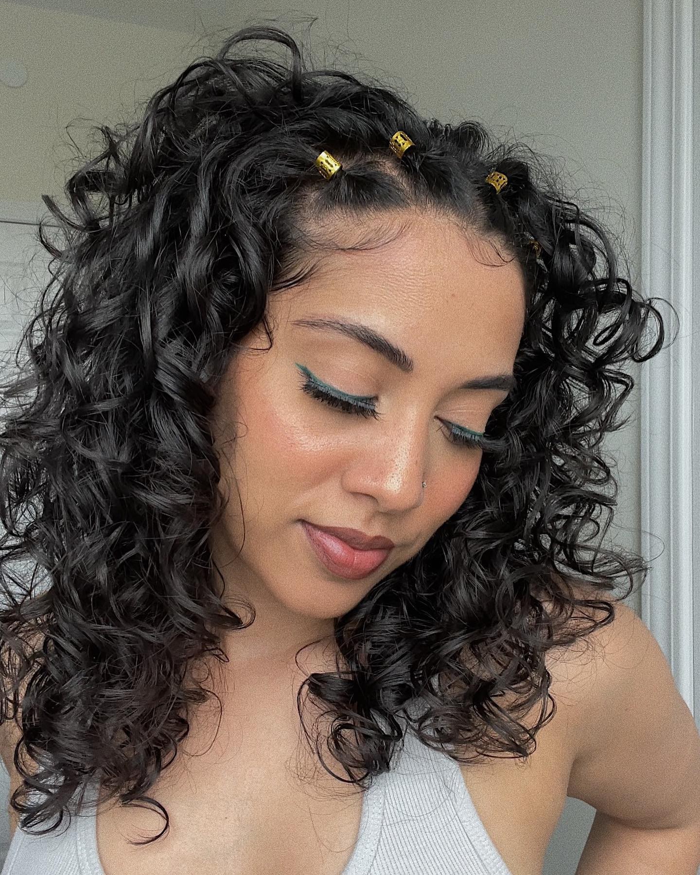 Accessorized Curly Updo