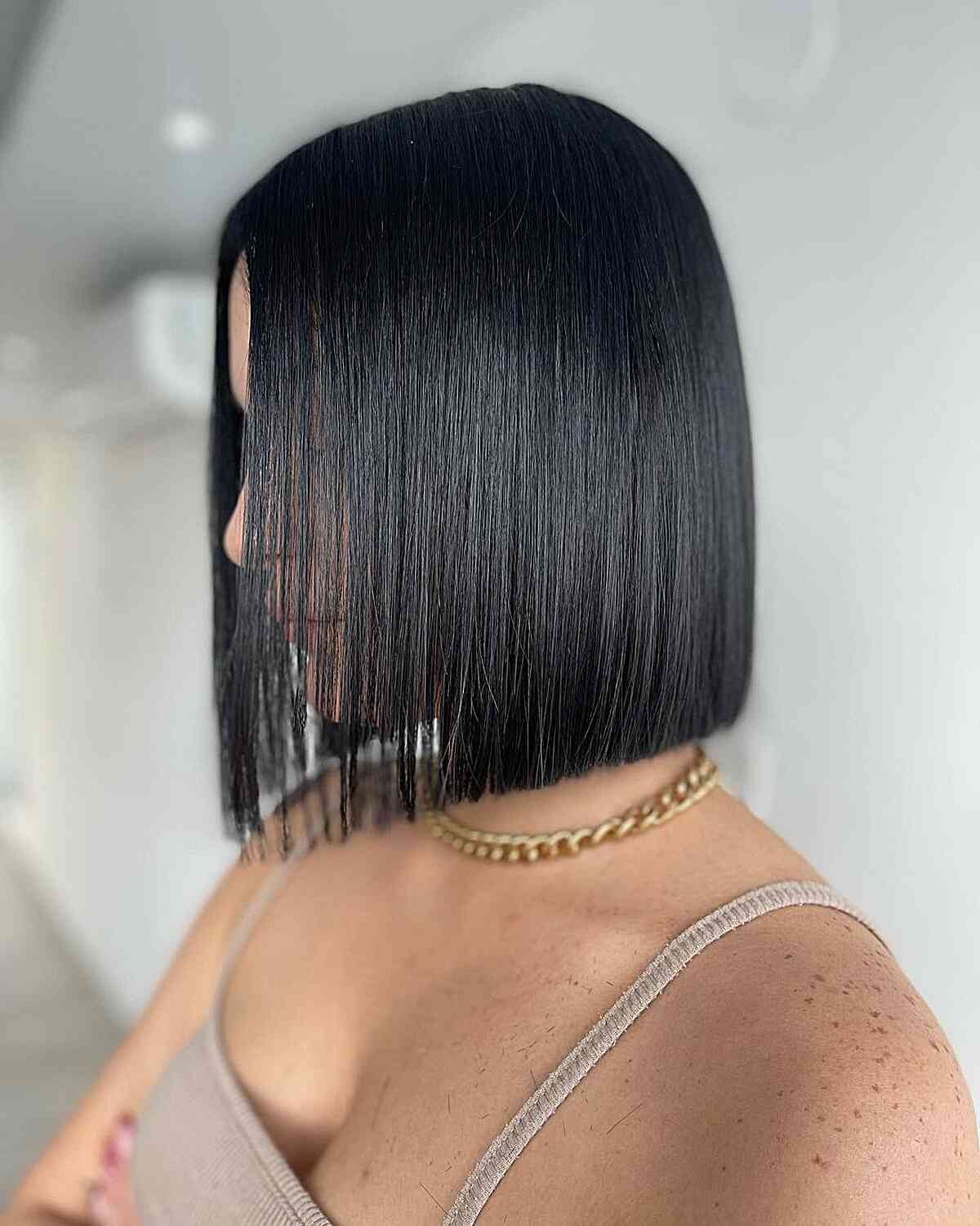 Polished Perfection: The Sharp Bob