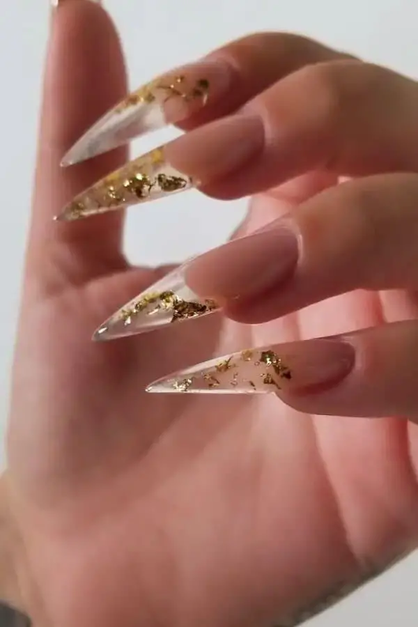 Top 23 Gold Acrylic Nail Styles For 2024 Elevate Your Manicure Game