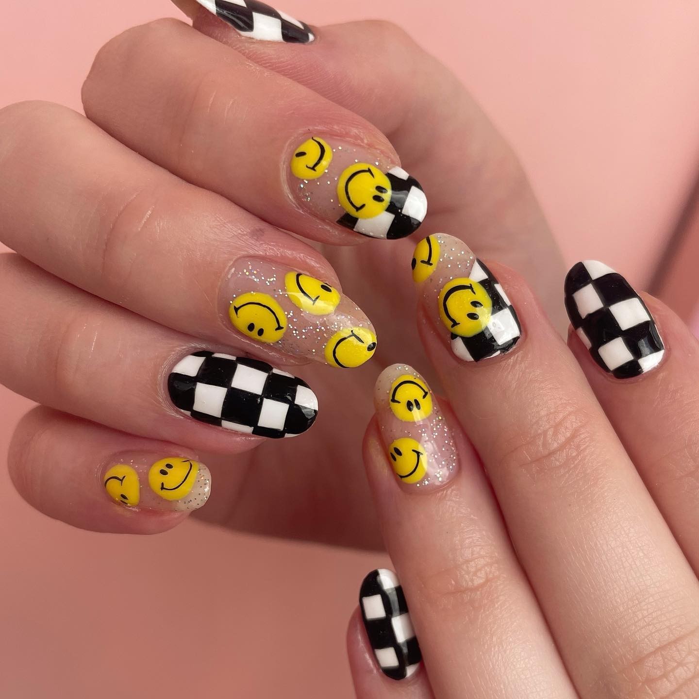 Smiley Faces and Checkerboard Mix