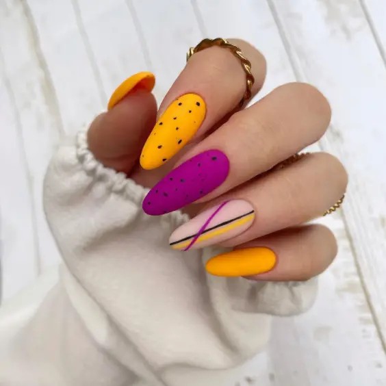 Bright Yellow and Purple Combo