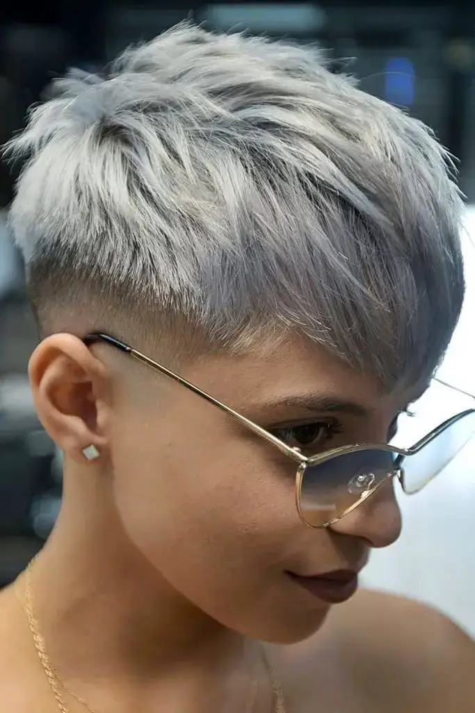 The Metallic Pixie with Edgy Undercut