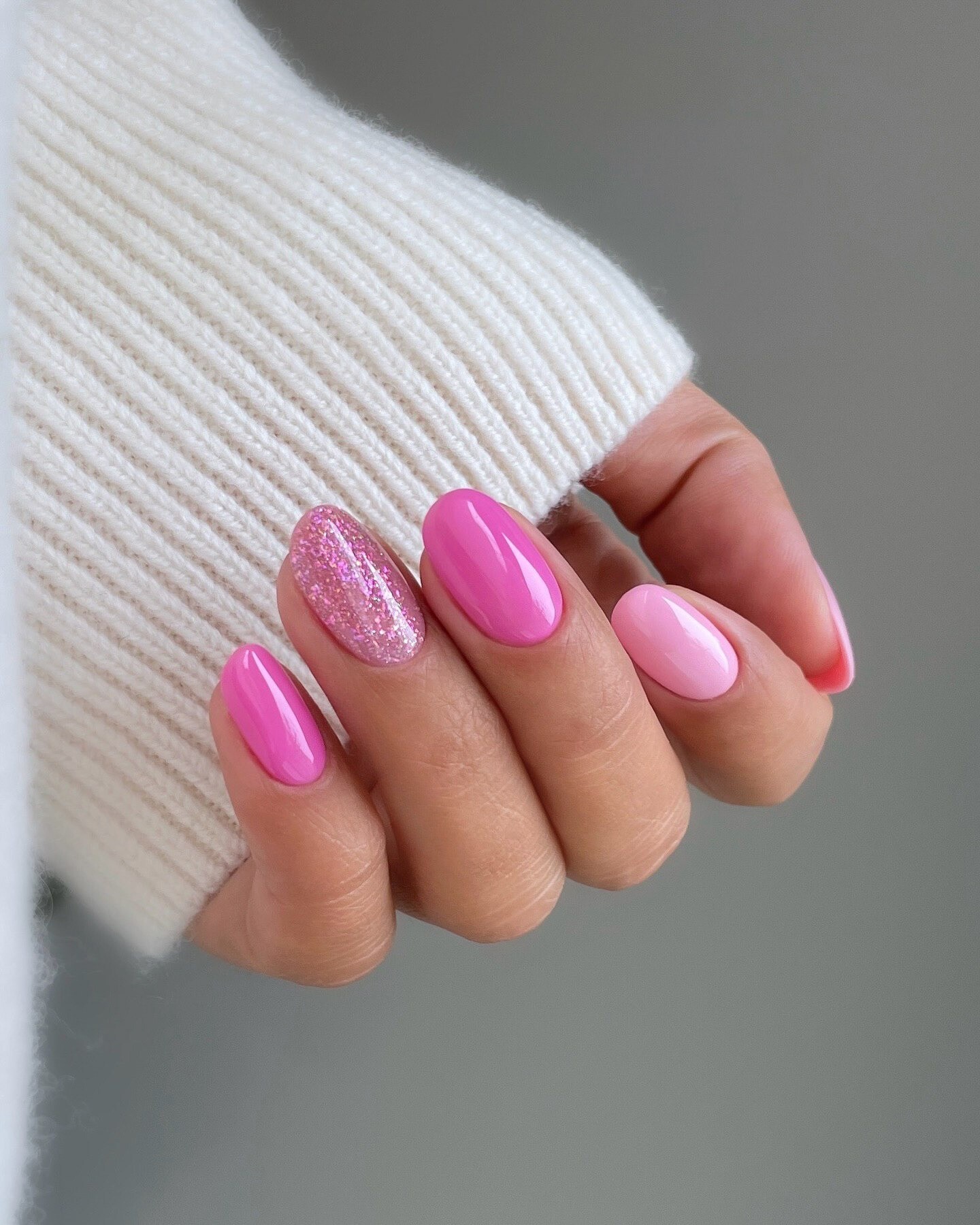 Classic Pale Pink with Decorative Glitter