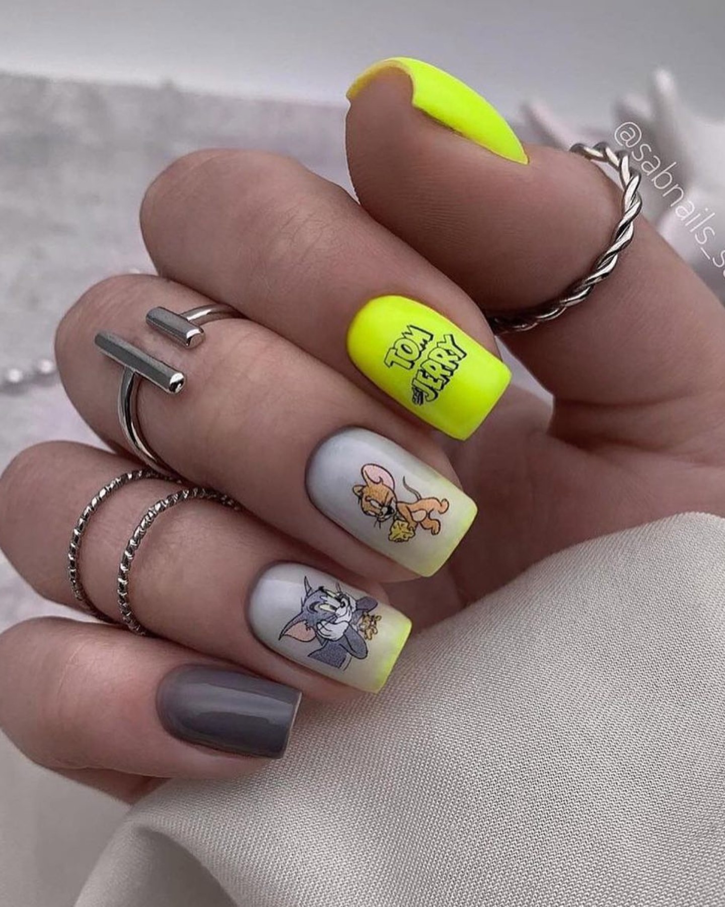 Cartoon Charm: Nostalgic Nails