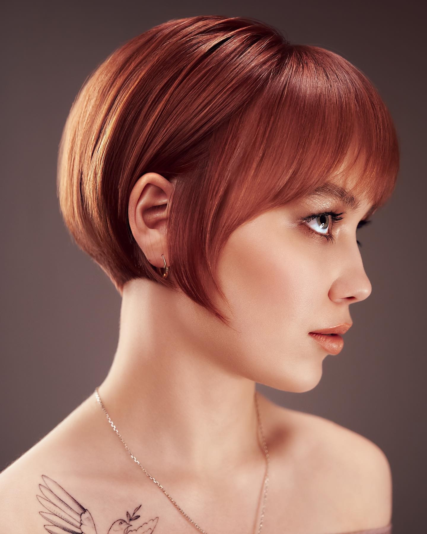 Copper Sleek Bob: Refined and Polished