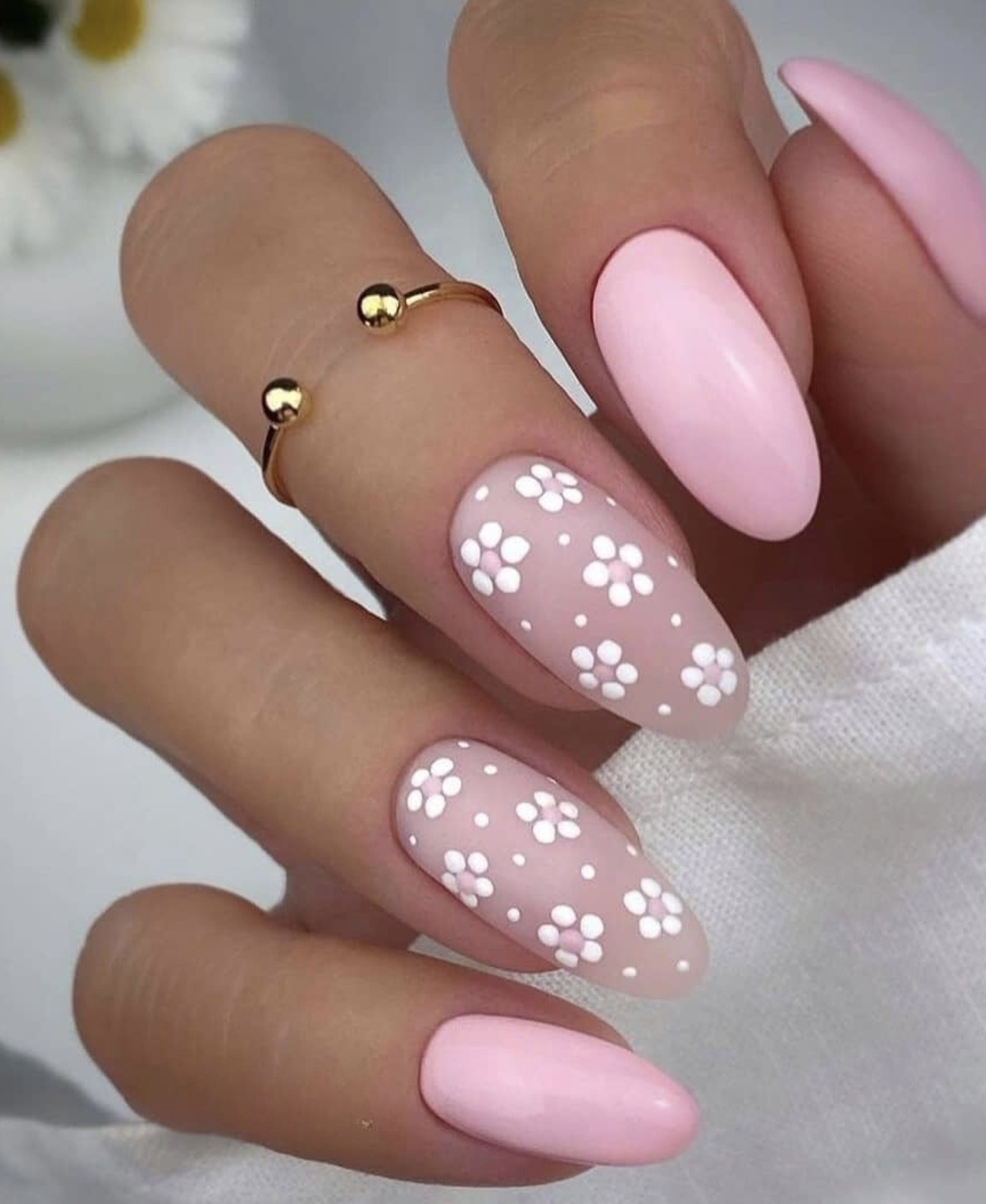 Floral Pink with Daisy Accents