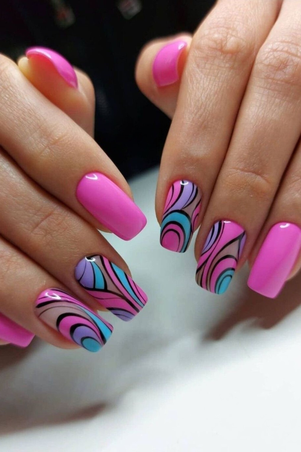 Pink Swirls: A Modern Take on Elegant Whimsy