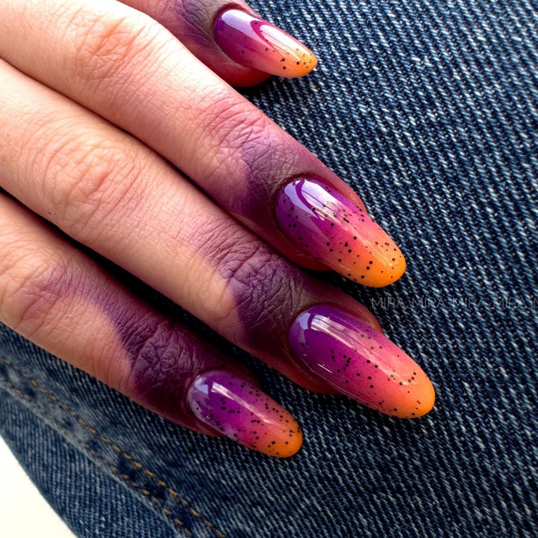 Sunset Ombre in Purple and Orange