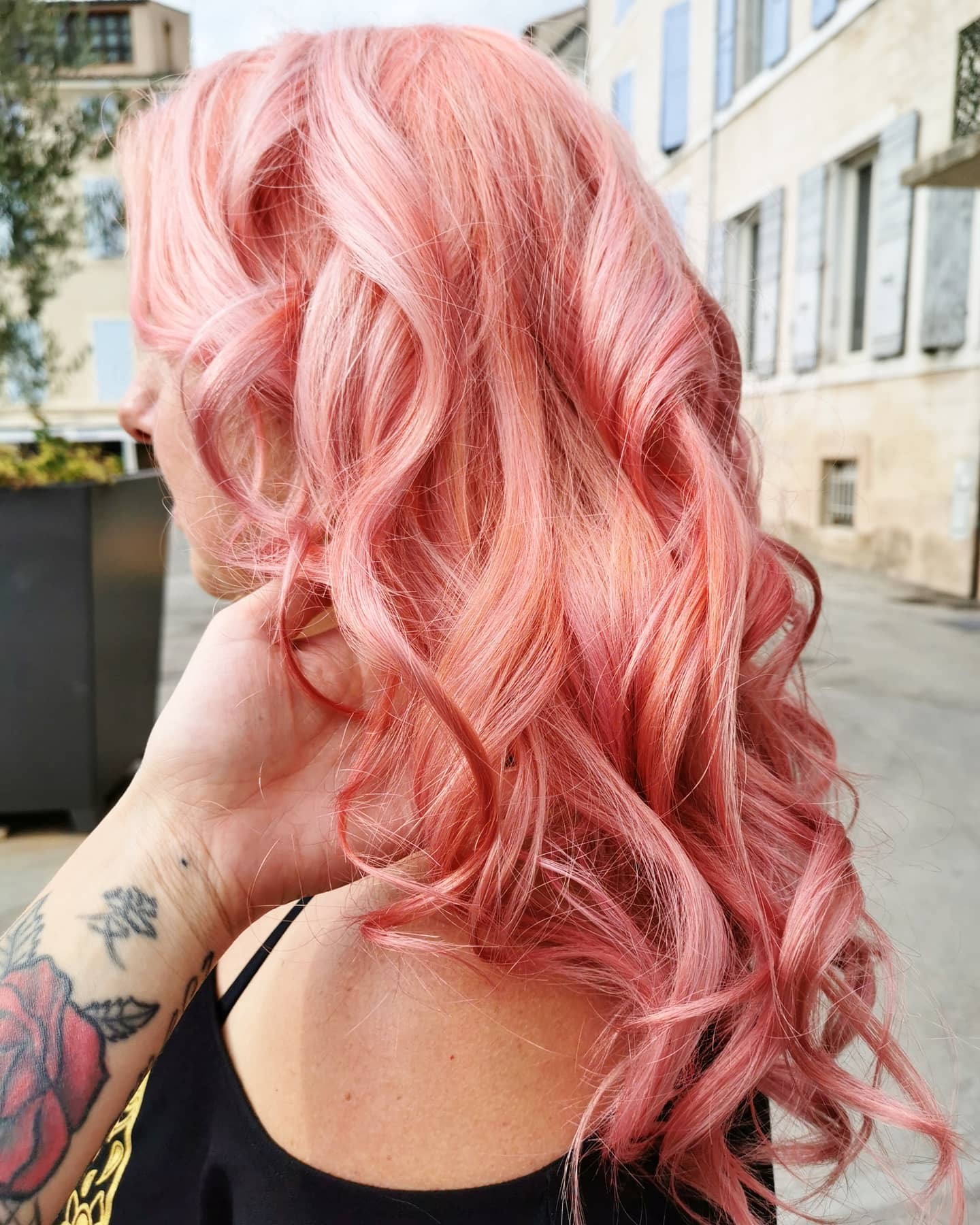 Romantic Coral Curls