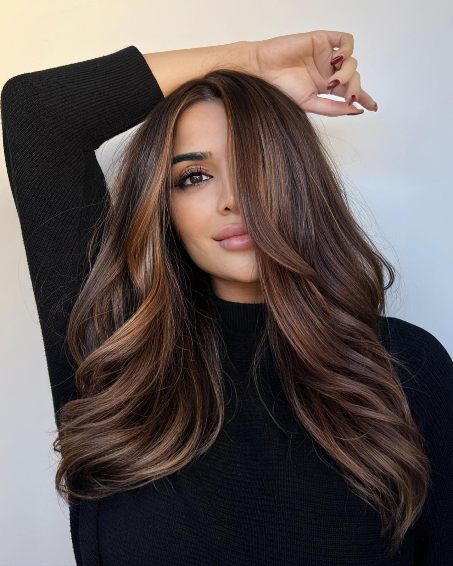 Warm Brunette with Subtle Caramel Highlights