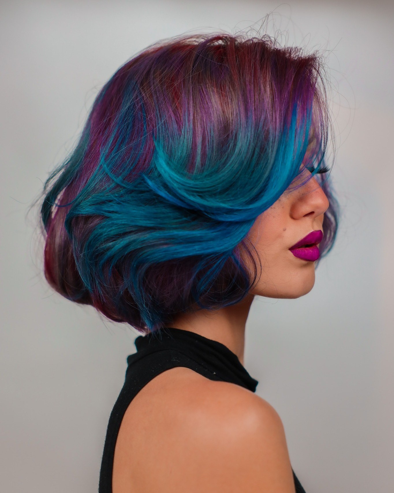 Blue and Purple Bob