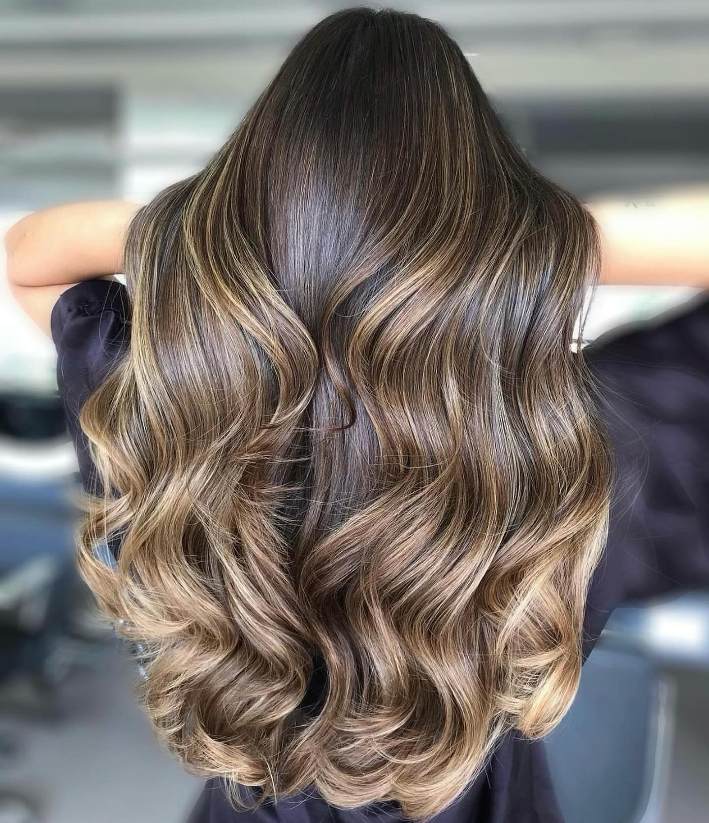 Golden Brunette Waves