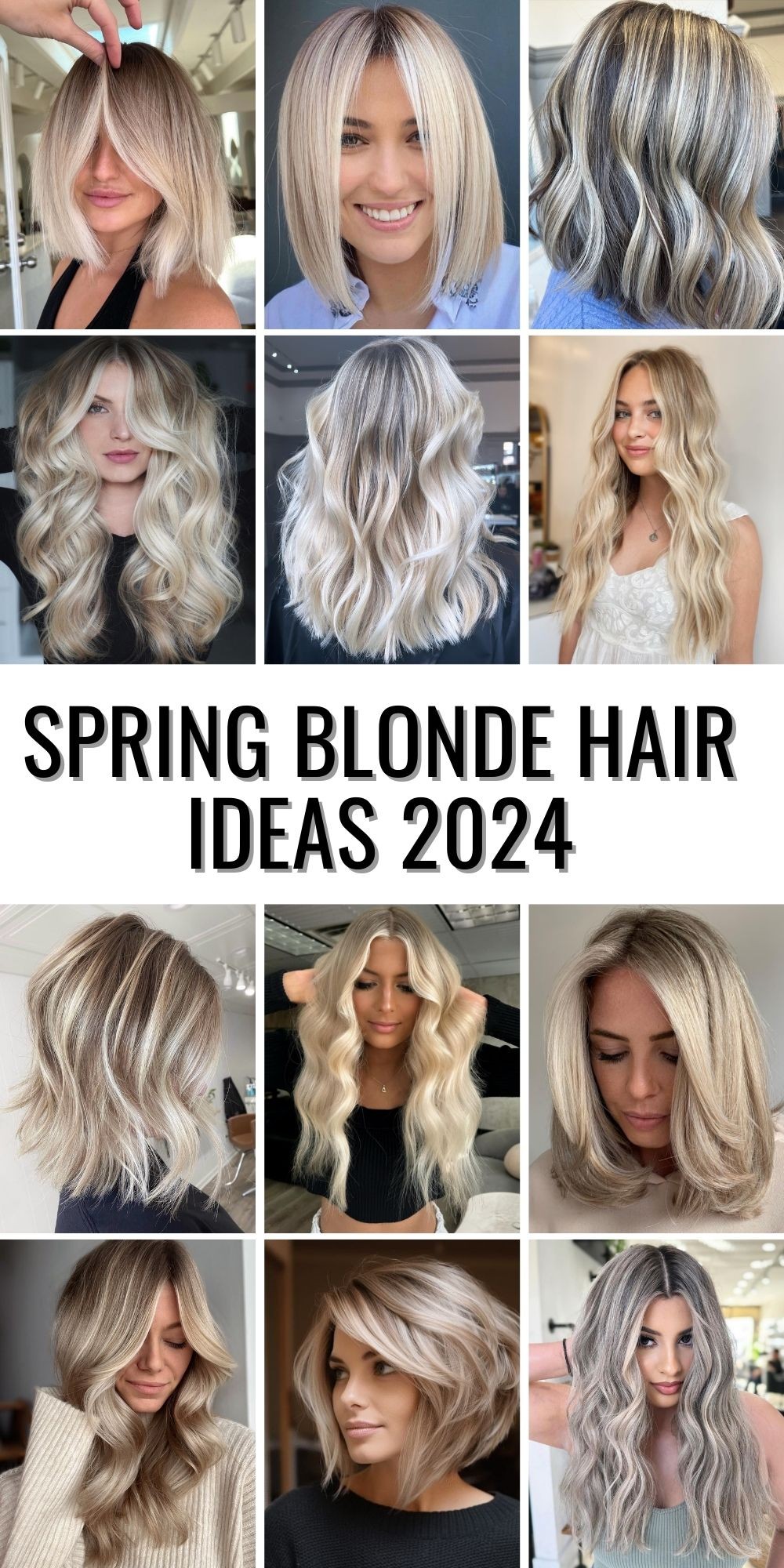 Bright Blond with Accent Strands style