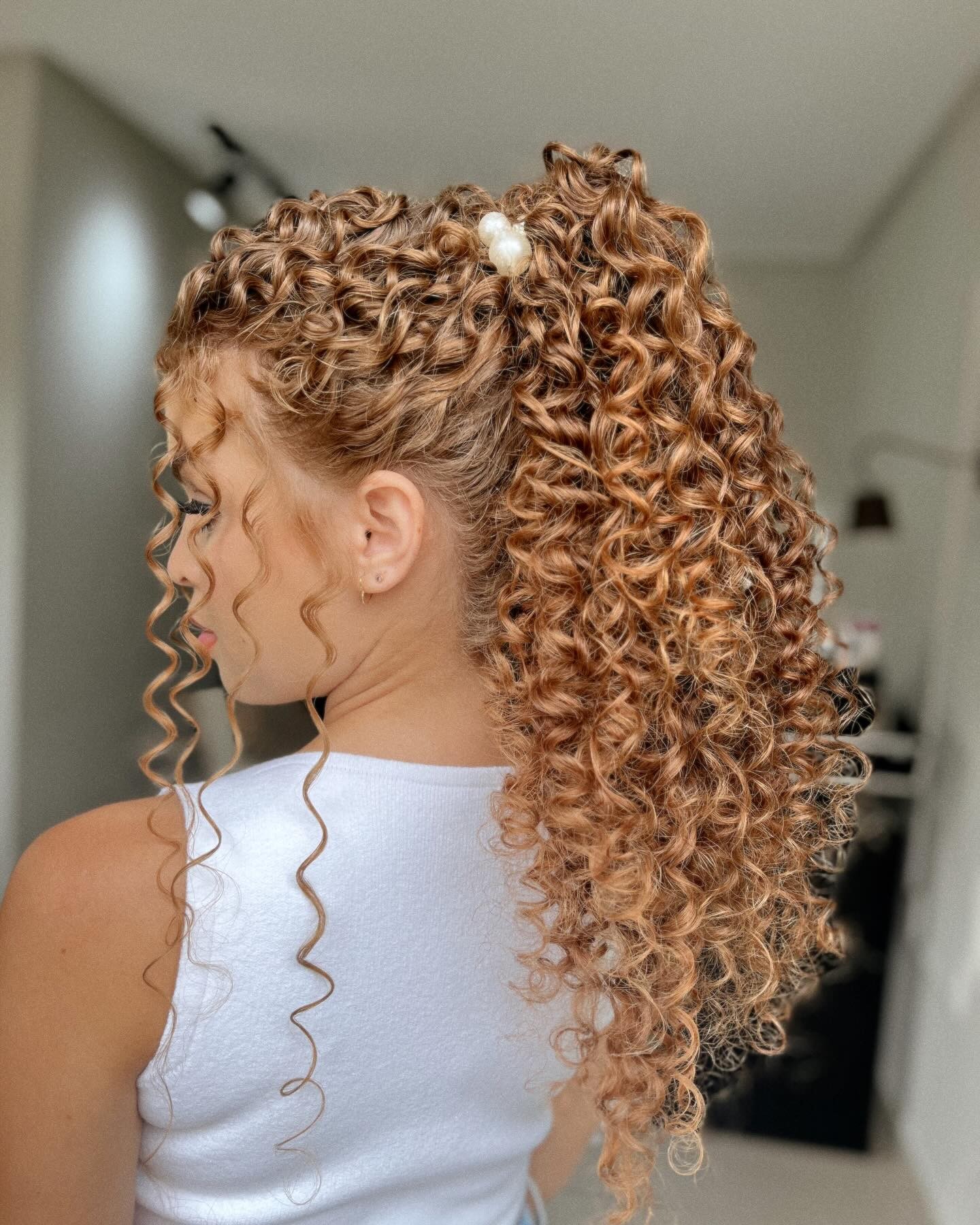 Elegant Curly Ponytail