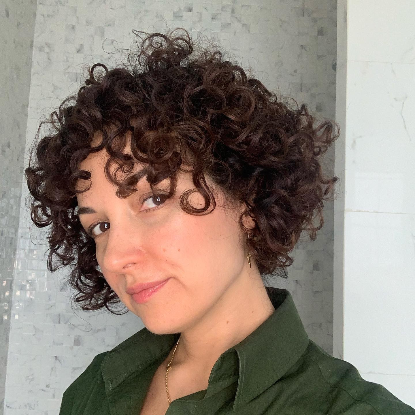 Textured Curly Bob