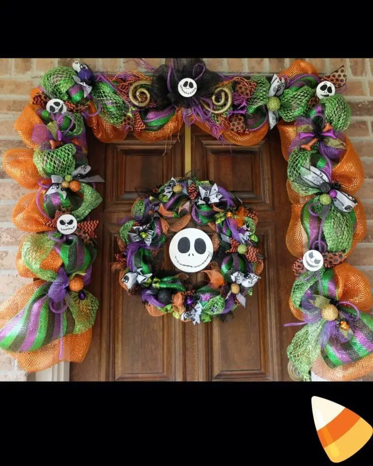 Jack Skellington Multicolor Garland and Wreath