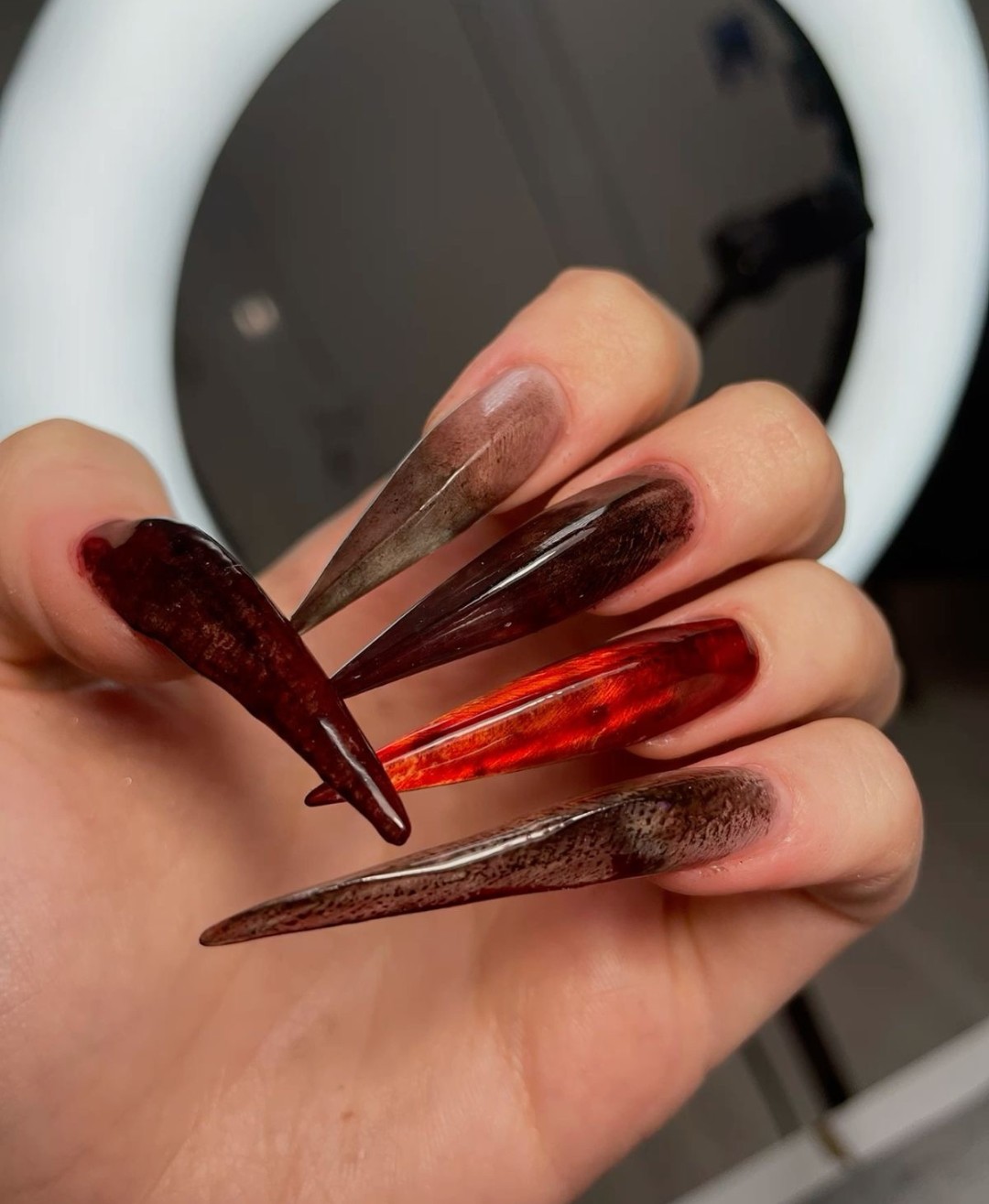 The Allure of Red and Brown Ombré