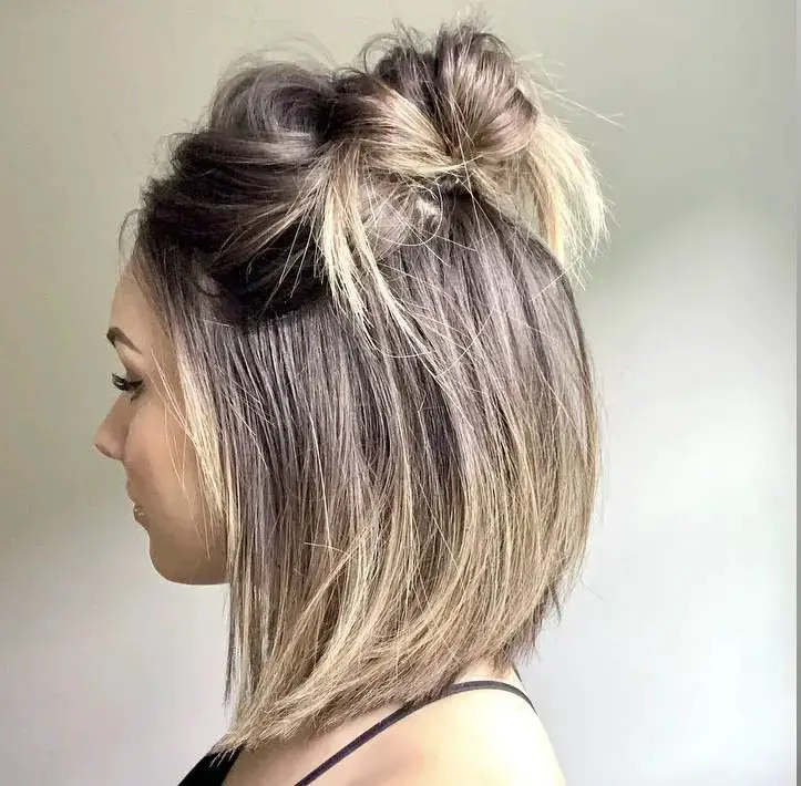 High Contrast Top Knot