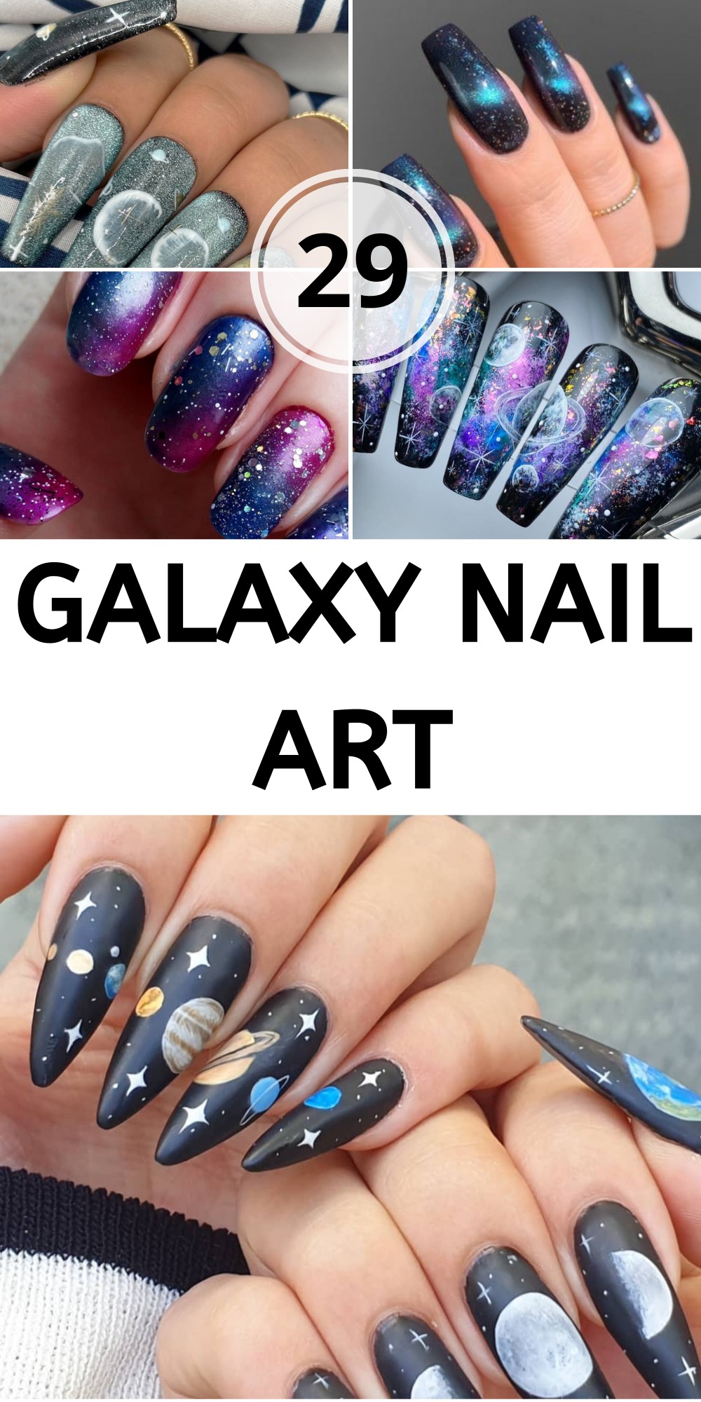 Short Galaxy Nails