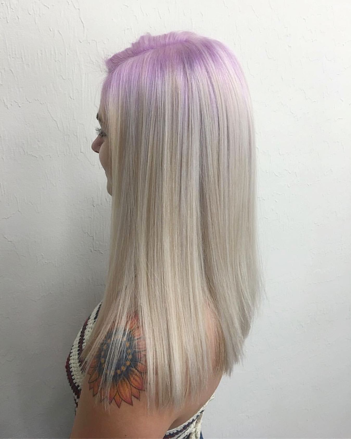 Purple-Rooted Platinum Perfection