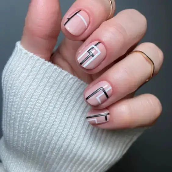 Monochrome Geometric Design