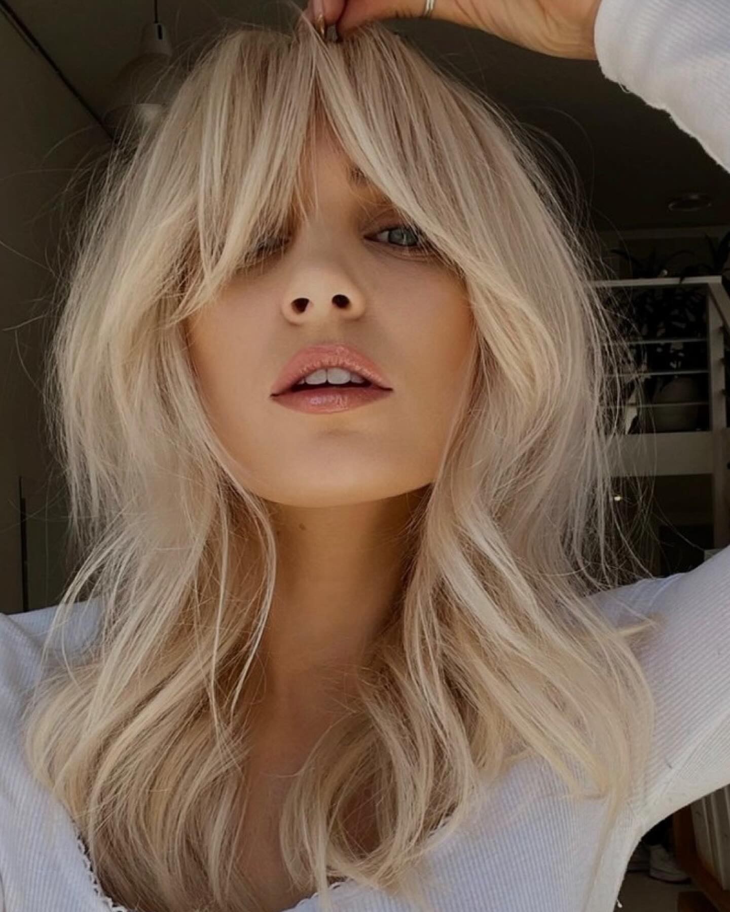 Platinum Dream with Micro-Bangs