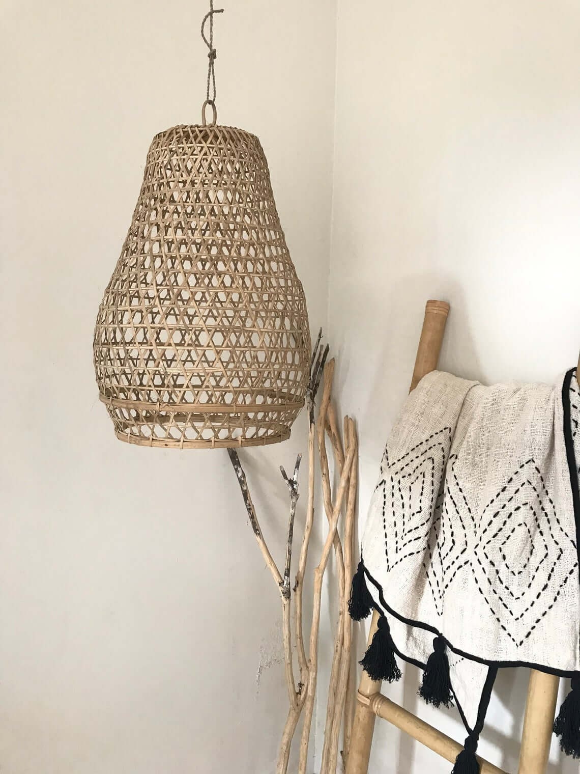 Natural Bamboo Pendant Lamp Shade